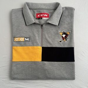 CCM Wilkes-Barre Scranton Penguins multicolor logo short sleeve polo shirt